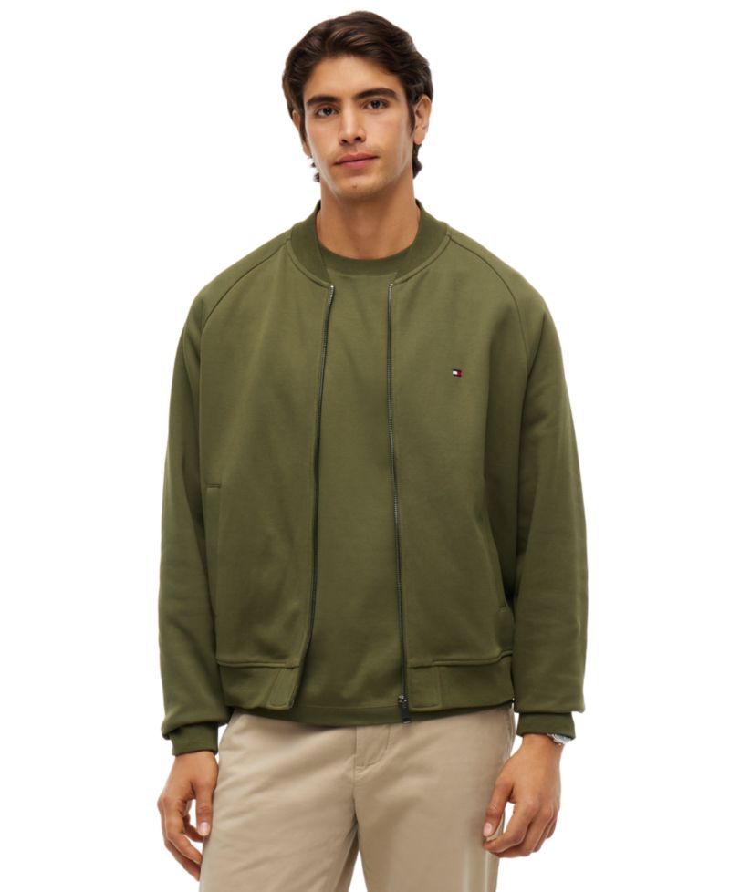 Men's Essential Intechno Full-Zip Knit Bomber Jacket