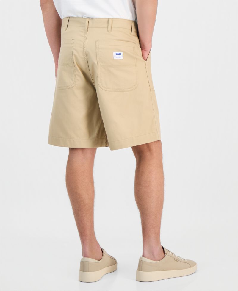 Men's Cotton Canvas Regular-Fit Workwear Shorts