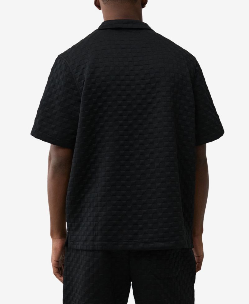 Men's Checkered Camp Collar Shirt