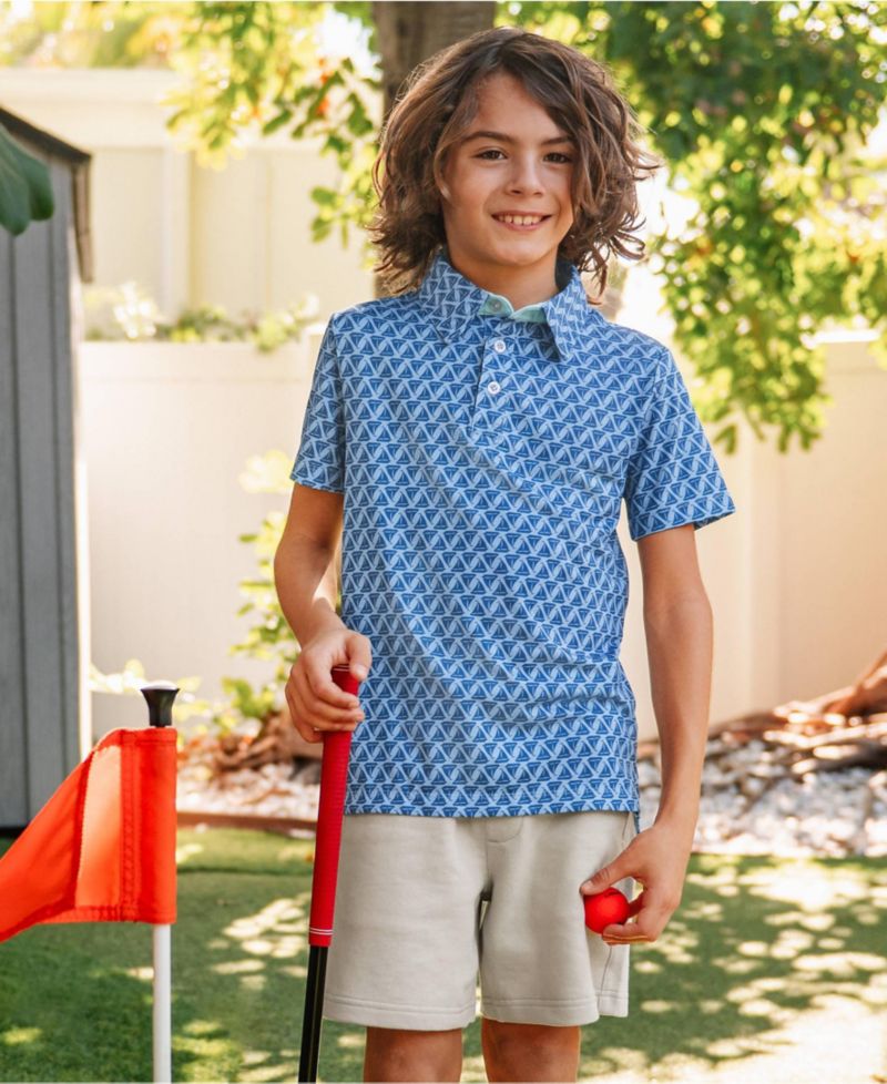 Boys Short Sleeve Performance Polo