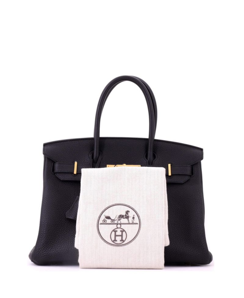 Birkin 30 Handbag Black Togo with Gold Hardware