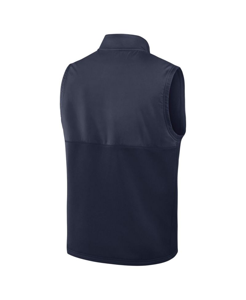 Men's Navy North Carolina Tar Heels Primetime Victory Performance Full Zip Vest