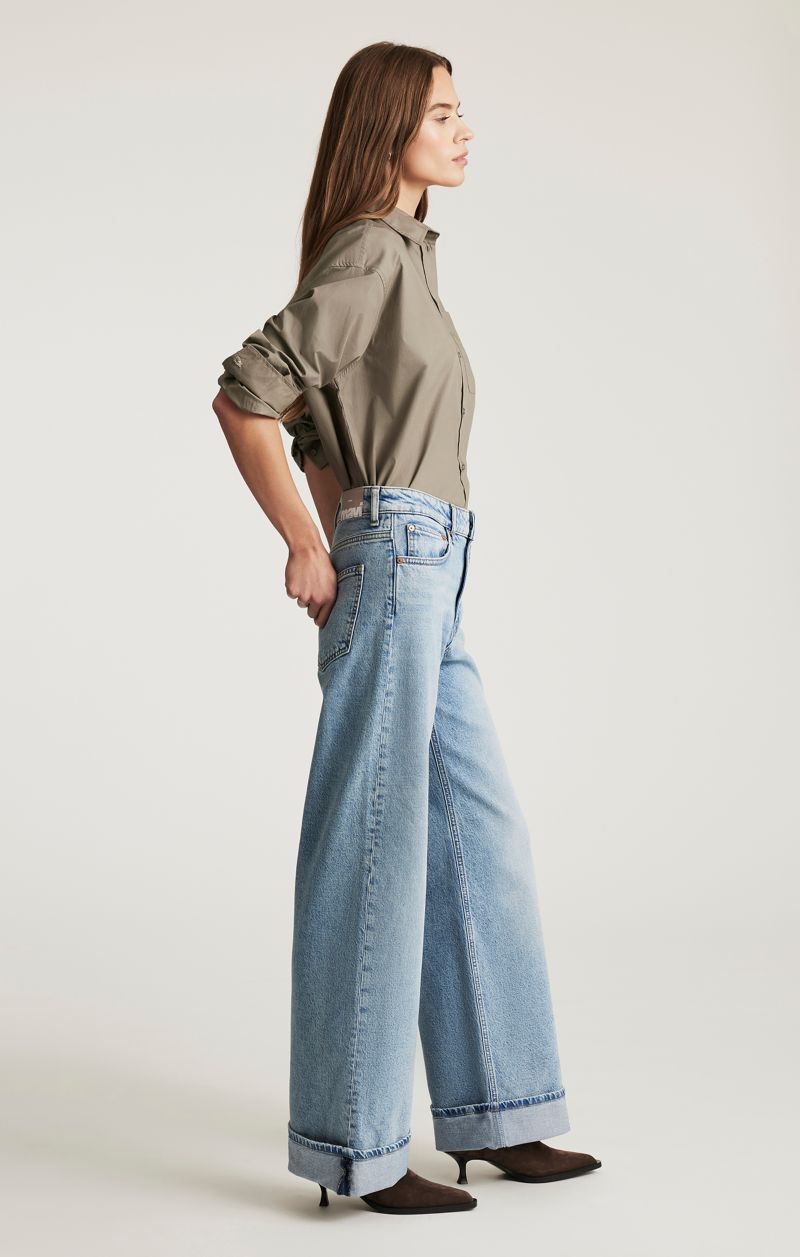 Women's Florida Mid Rise Wide Leg Jeans