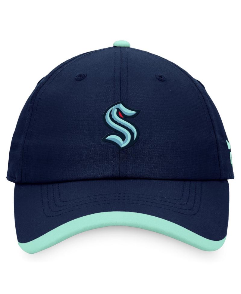 Men's Deep Sea Blue Seattle Kraken Authentic Pro Rink Pinnacle Adjustable Hat