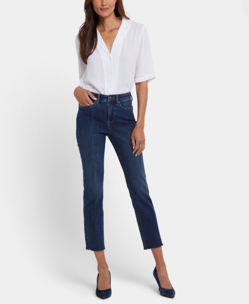 Petite Sheri Slim Ankle Jeans with Rolled Cuffs and Lift Tuck Technology