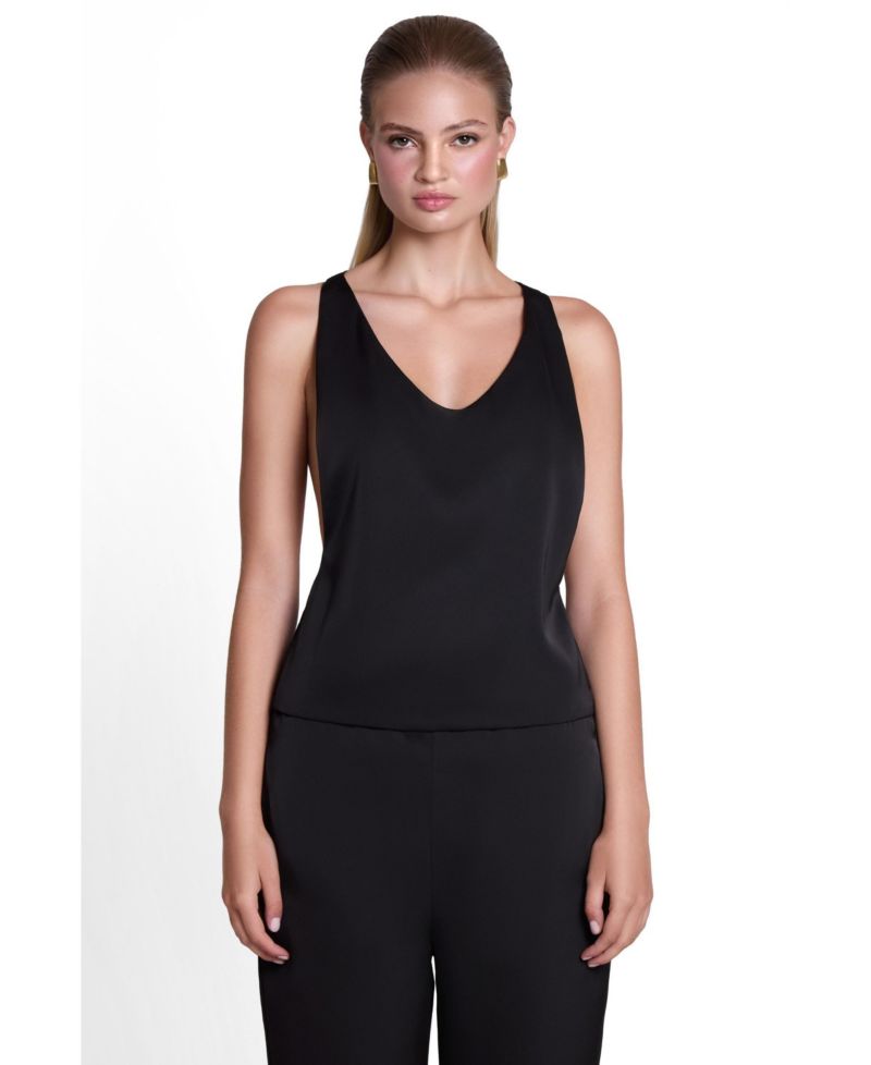 Women's Suri Plunge Satin Racerback Top