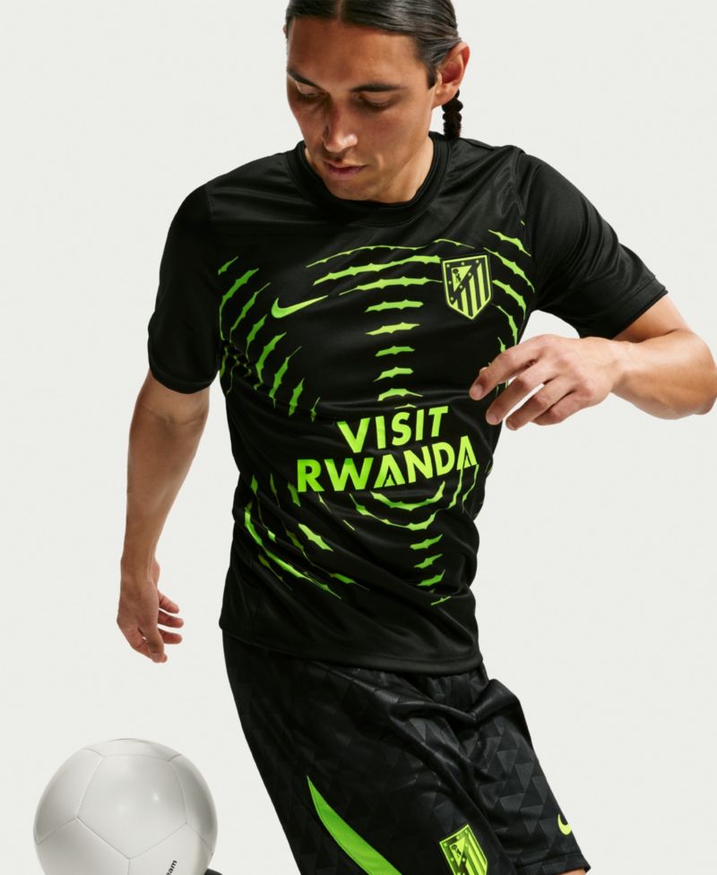 Men's Black Atletico de Madrid 2026/27 Away Pre-Match Top