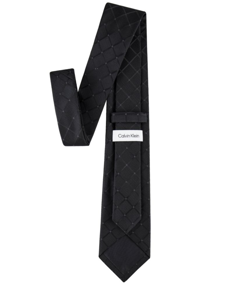 Men's Herringbone Grid Tie