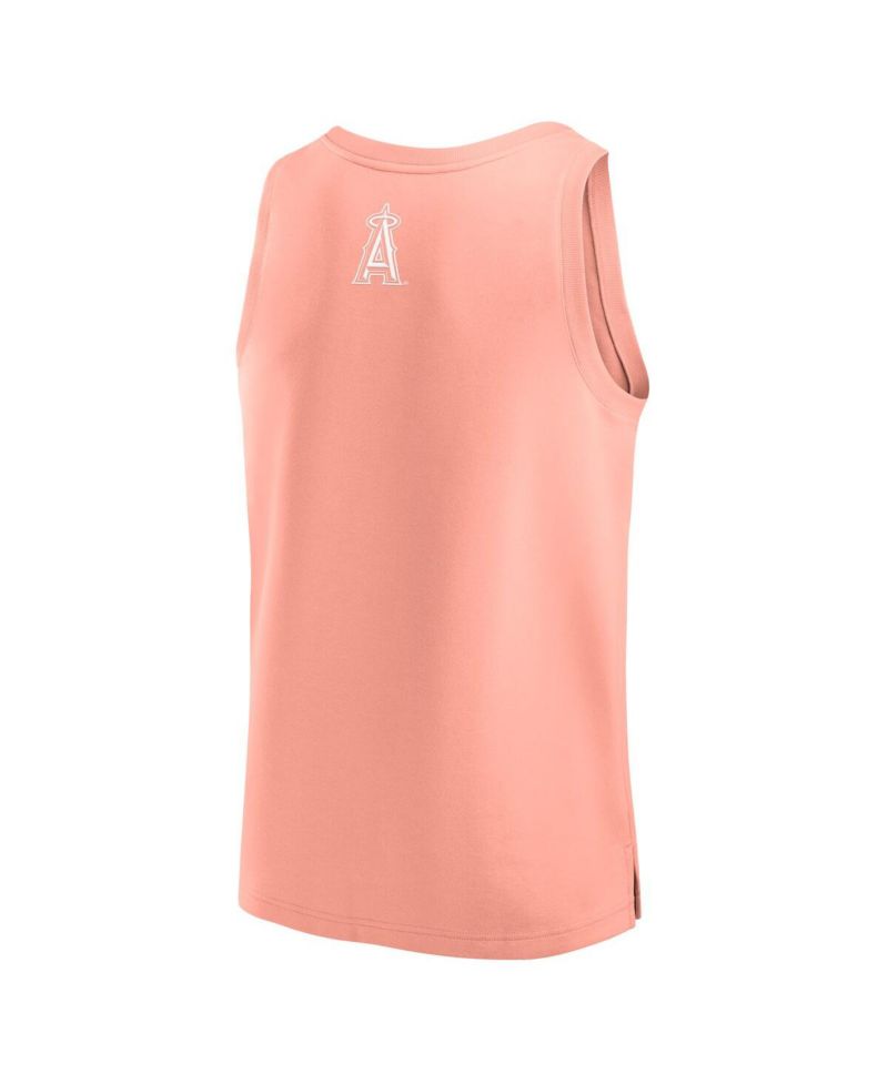 Men's Coral Los Angeles Angels Elements Tank Top