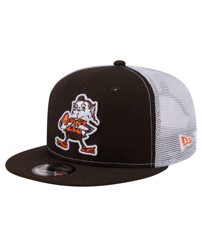 Men's Brown Cleveland Browns Core Team 9FIFTY Trucker Snapback Hat