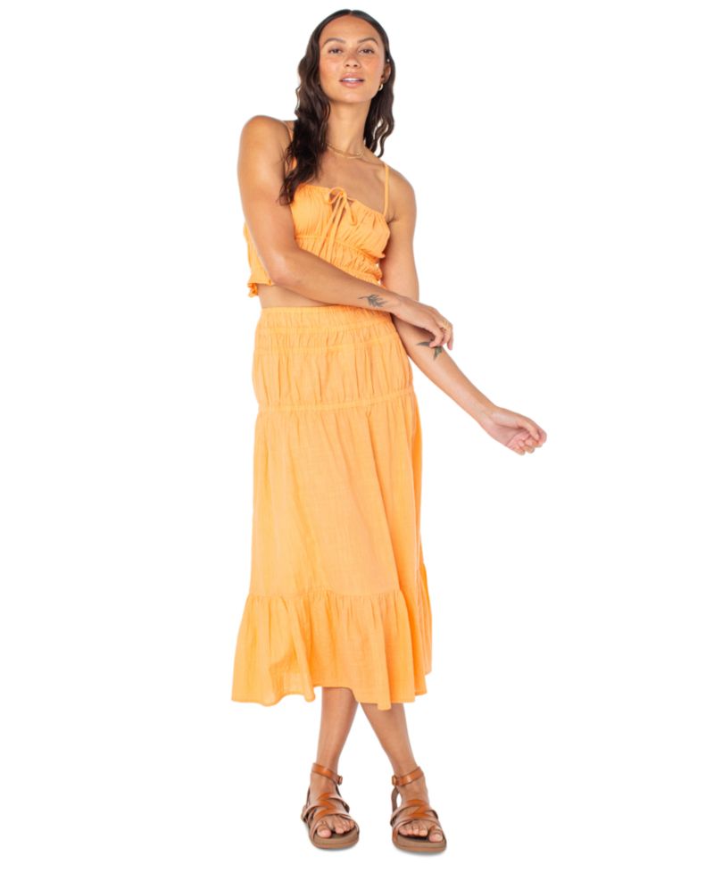 Women's Sunset Mist Cotton Square-Neckline Top