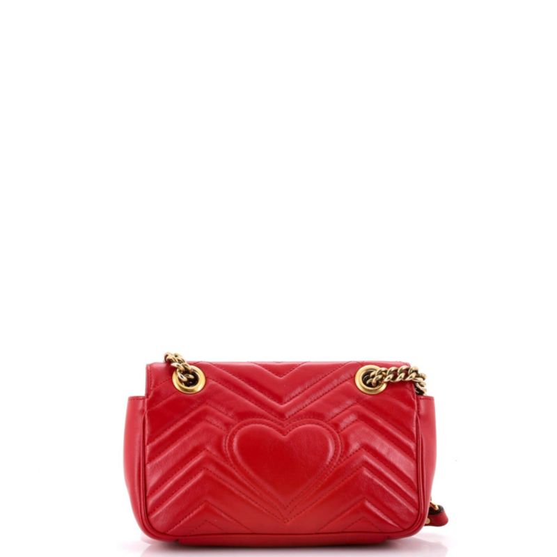 Mini GG Marmont Flap Bag Matelasse Leather
