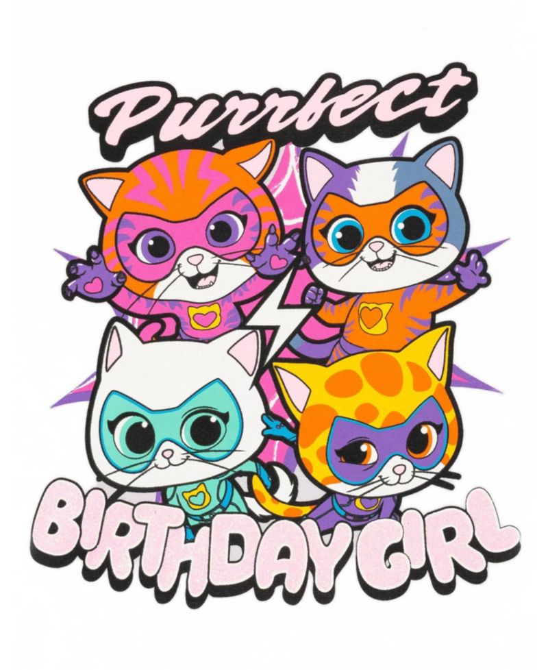 Girls' 4-16 Disney SuperKitties Birthday Graphic T-Shirt