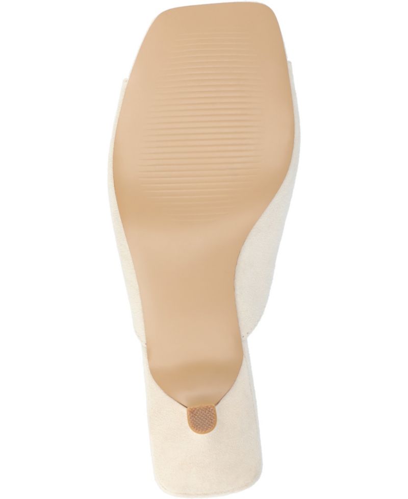 Women's Larna Square Toe Slip On Kitten Heels