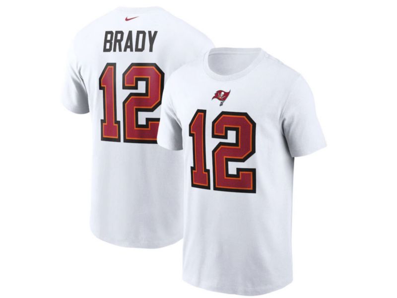 Tampa Bay Buccaneers Men's Pride Name and Number Wordmark T-Shirt Tom Brady