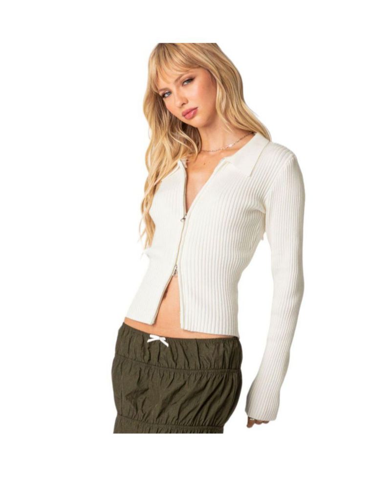 Women's Cora knitted zip up cardigan