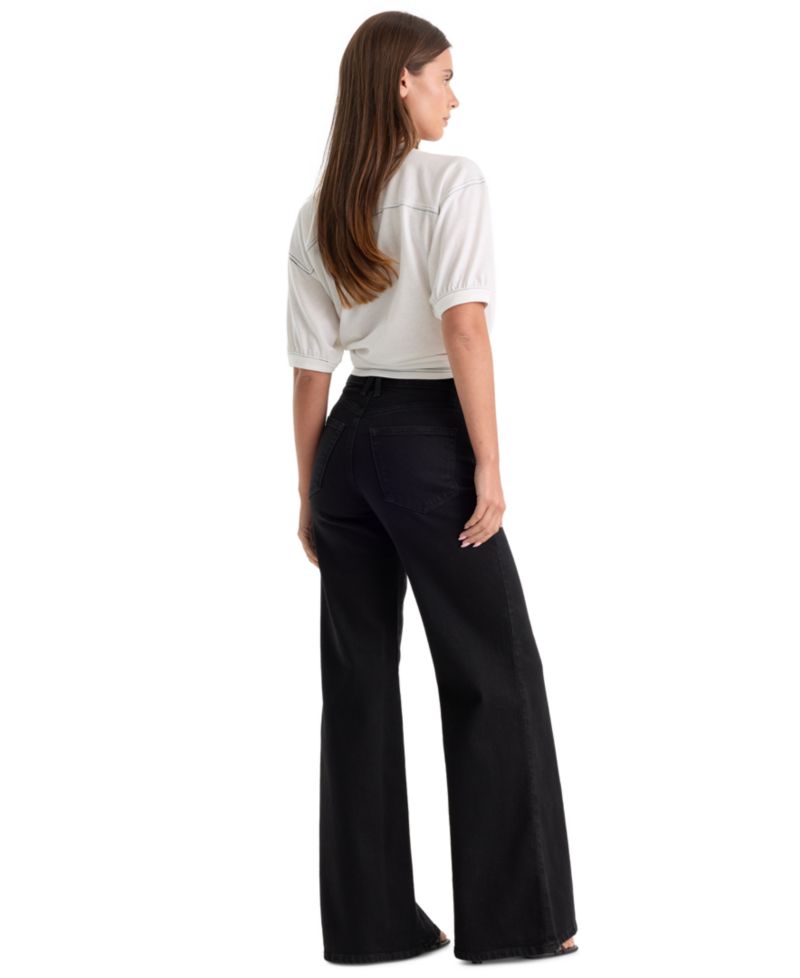 Petite High-Rise Wide-Leg Ankle Pants