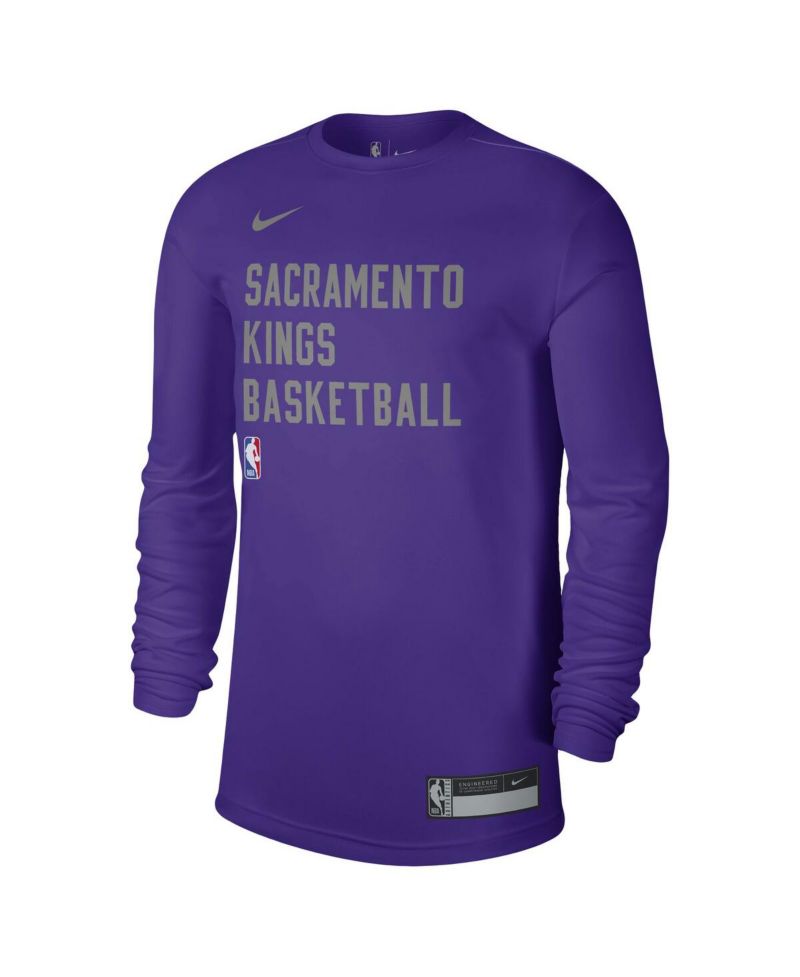 Men's and Women's Purple Sacramento Kings 2023/24 Legend On-Court Practice Long Sleeve T-shirt