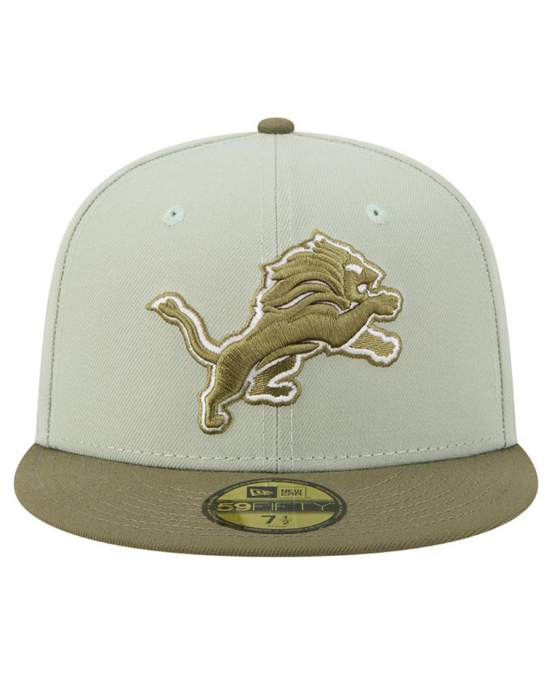 Men's Light Green/Olive Detroit Lions Color Pack 59FIFTY Fitted Hat