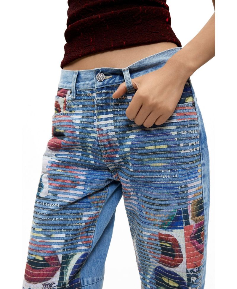 Women's Printed balloon jeans