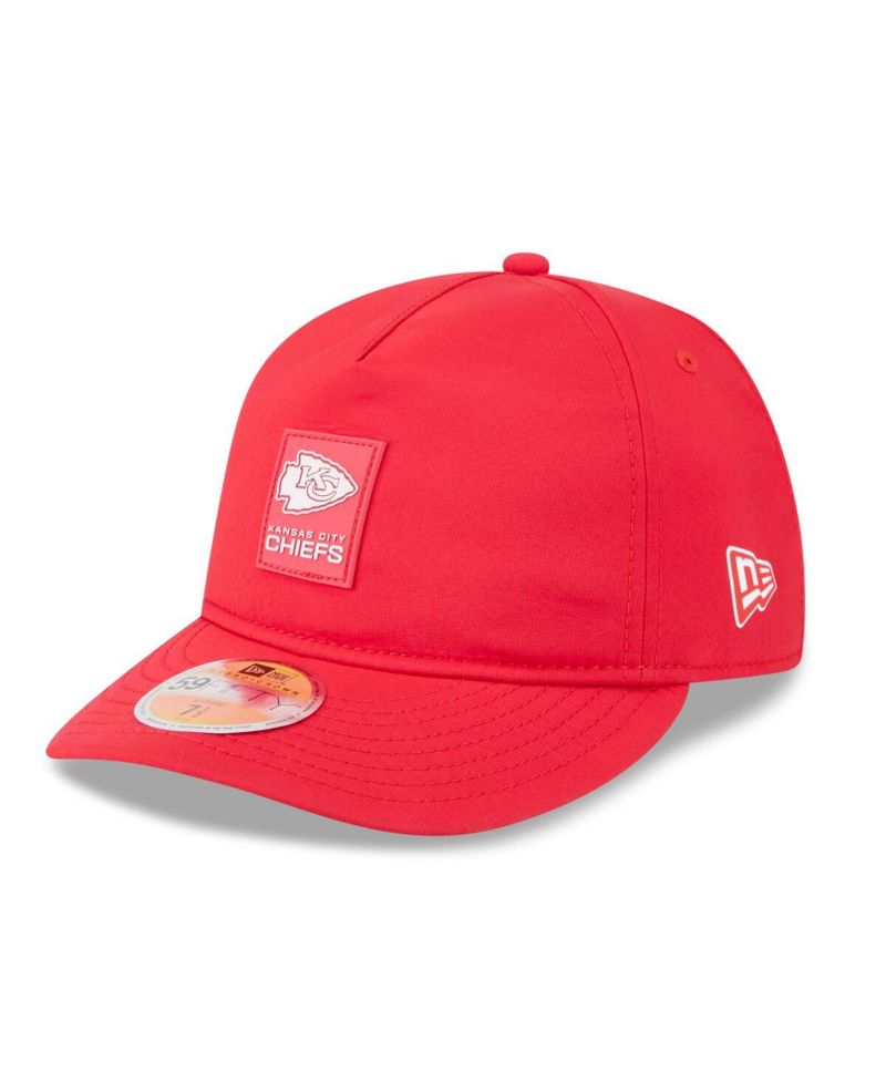 Men's Red Kansas City Chiefs 2025 Sideline Retro Crown 59FIFTY Fitted Hat