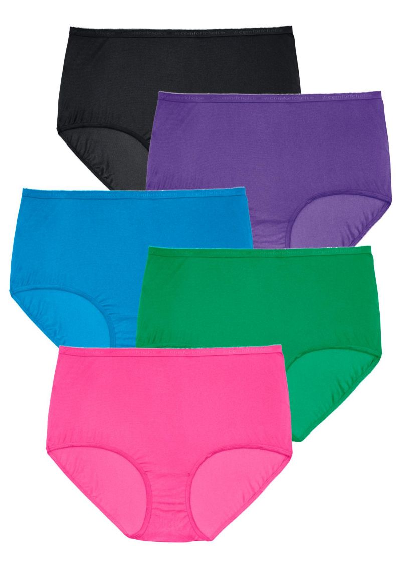 Women's 5-Pack Tag-free Full Coverage Cotton Brief
