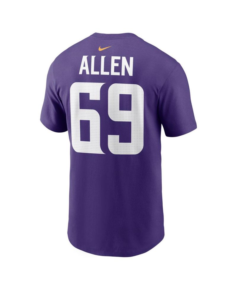 Men's Jared Allen Purple Minnesota Vikings Retired Player Name & Number T-Shirt