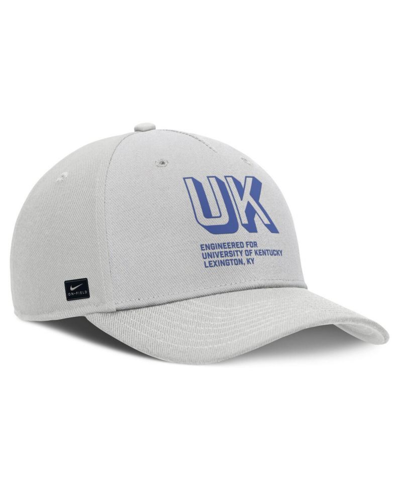 Men's Gray Kentucky Wildcats 2025 Sideline Dust Pinched Rise Adjustable Hat