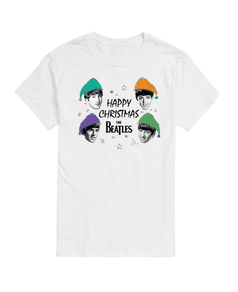 Men's The Beatles Happy Christmas Short Sleeve Tee