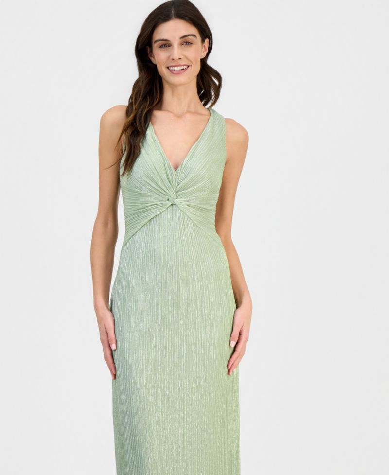 Women's Twist-Front Sleeveless Gown
