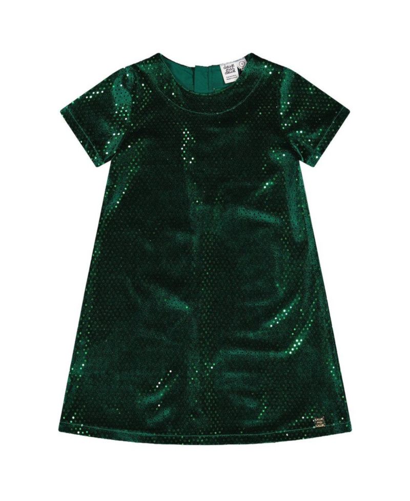 Little and Big Girl 6-14Y Short Sleeve A Line Dress