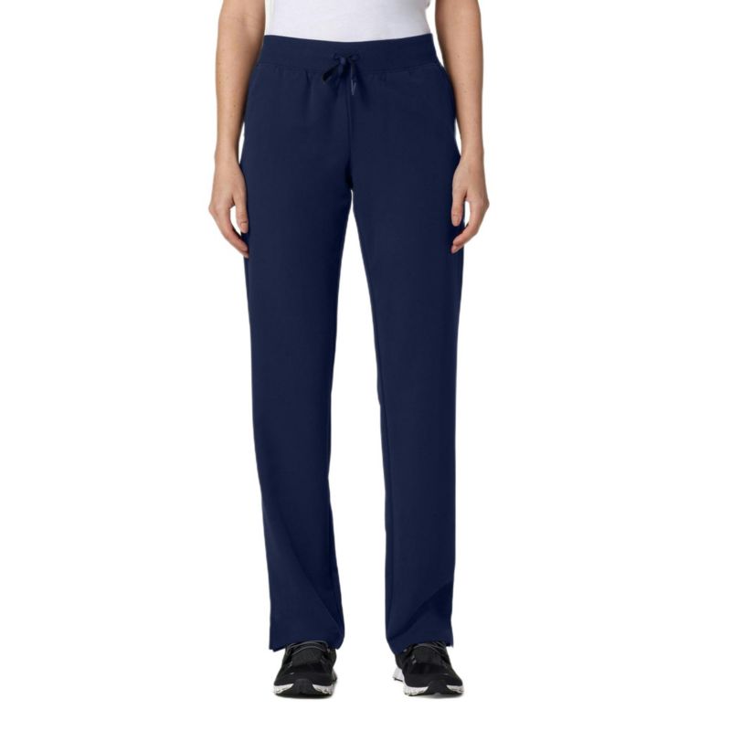 Petite Womens's Xenos 5-Pocket Classic Mid-Rise Scrub Pant