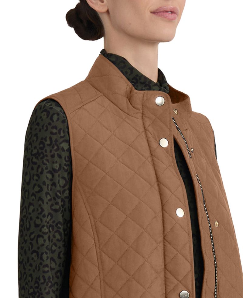 Women's Quilted Mock-Neck Vest