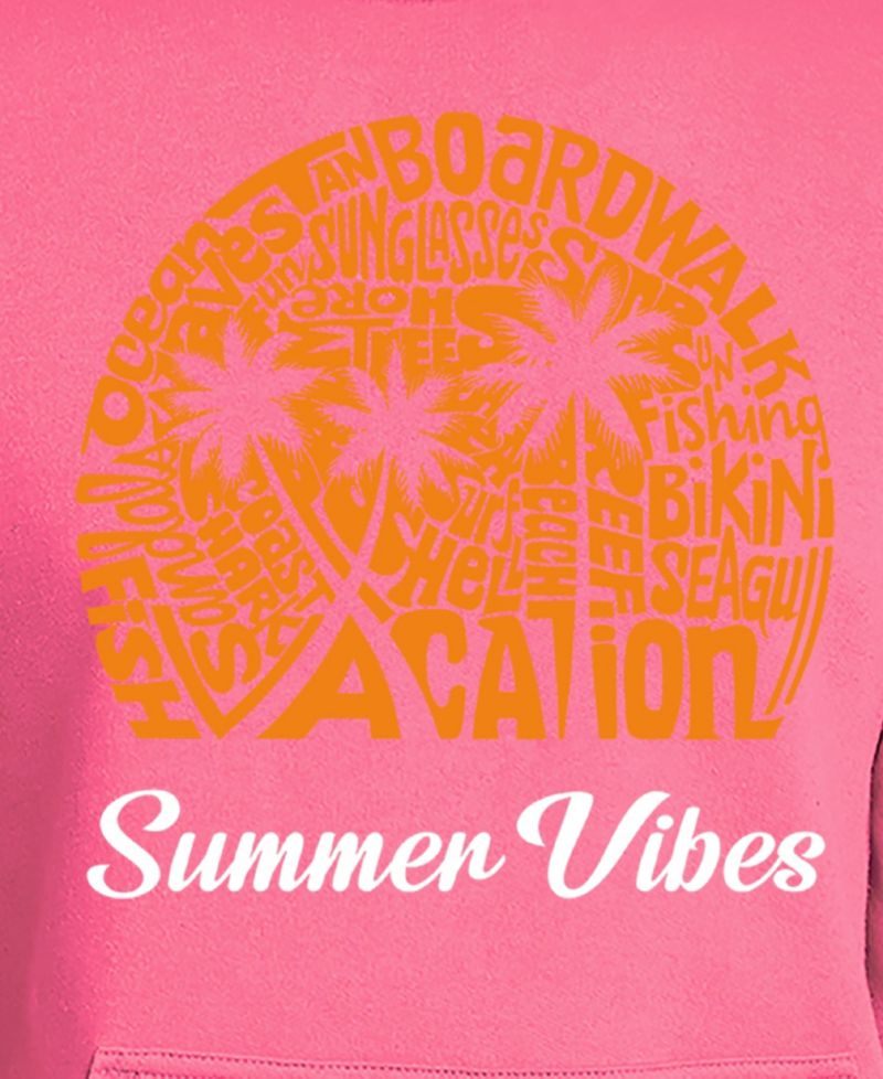 Men's Summer Vibes Word Art Hooded Sweatshirt