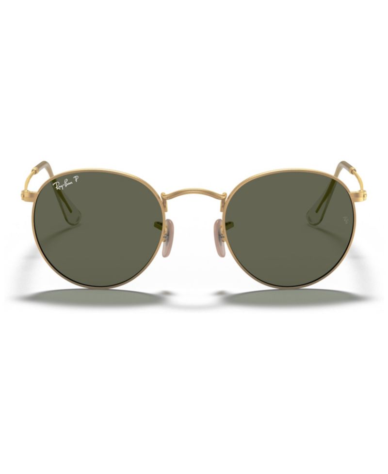 Men's Polarized Sunglasses, Round Metal RB3447