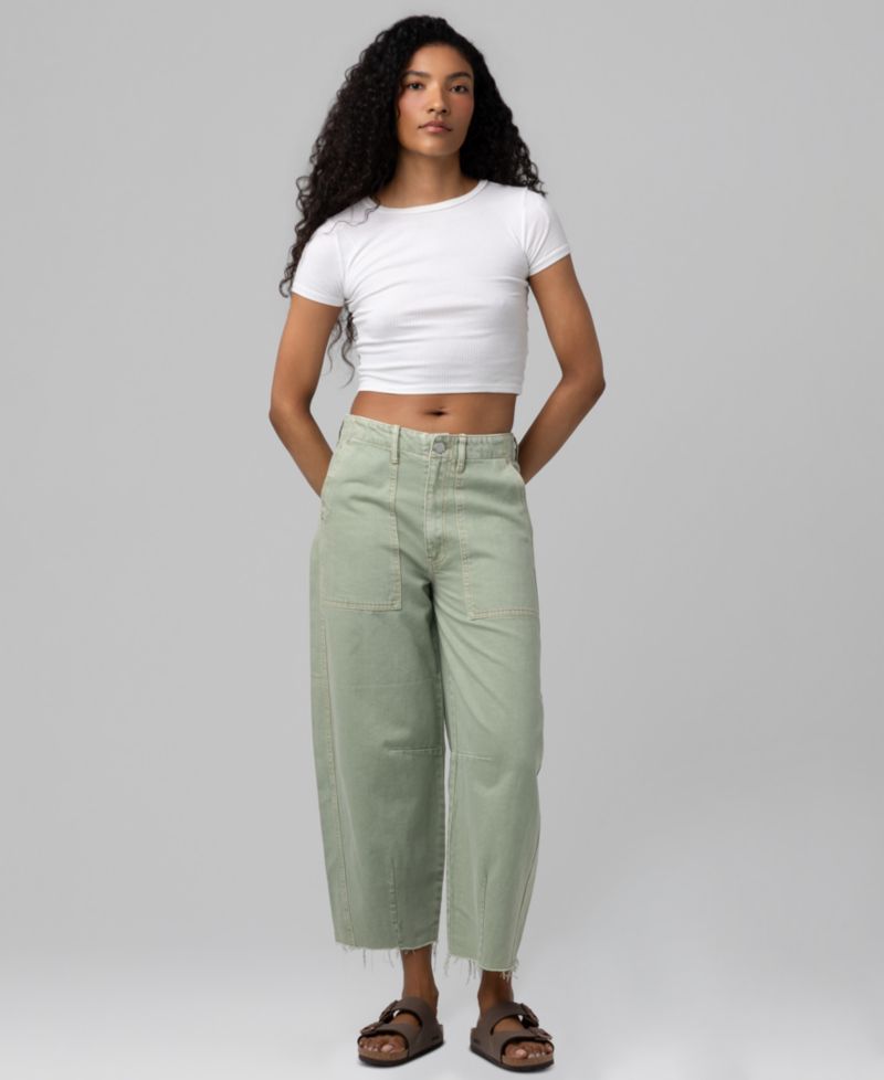 Women's Barrel-Leg High-Rise-Jeans