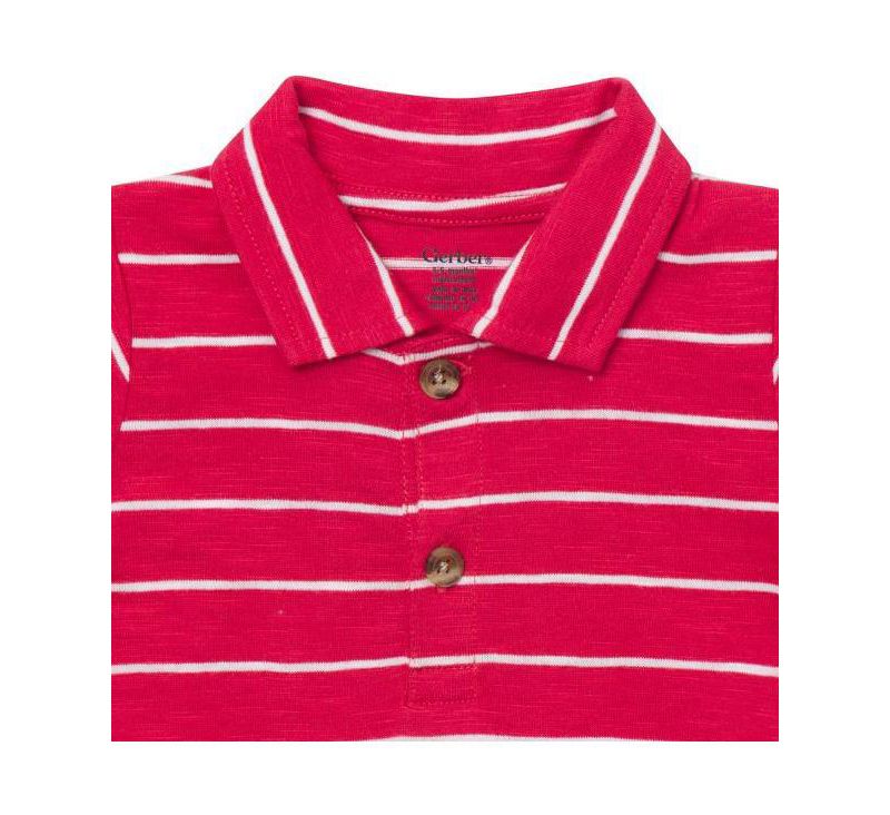 Baby Boys ( new born to 18 M ) polo Bodysuit Stripes
