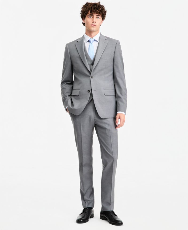 Men's Modern-Fit Wool TH-Flex Stretch Suit Separates Jacket