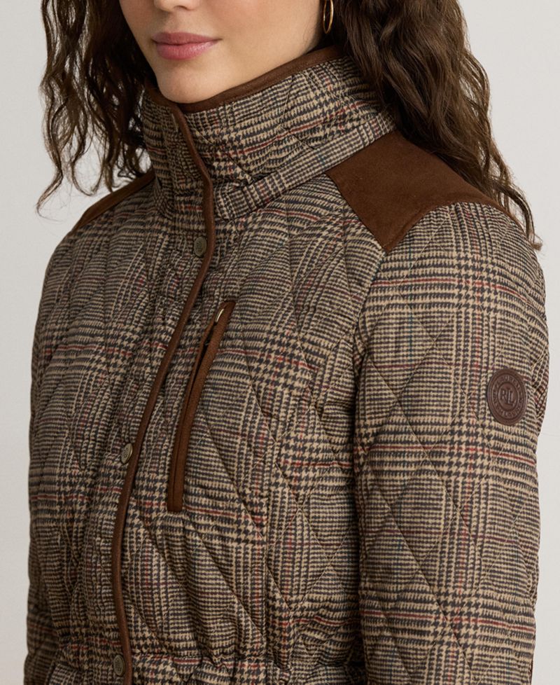 Petite Hooded Quilted Anorak Coat