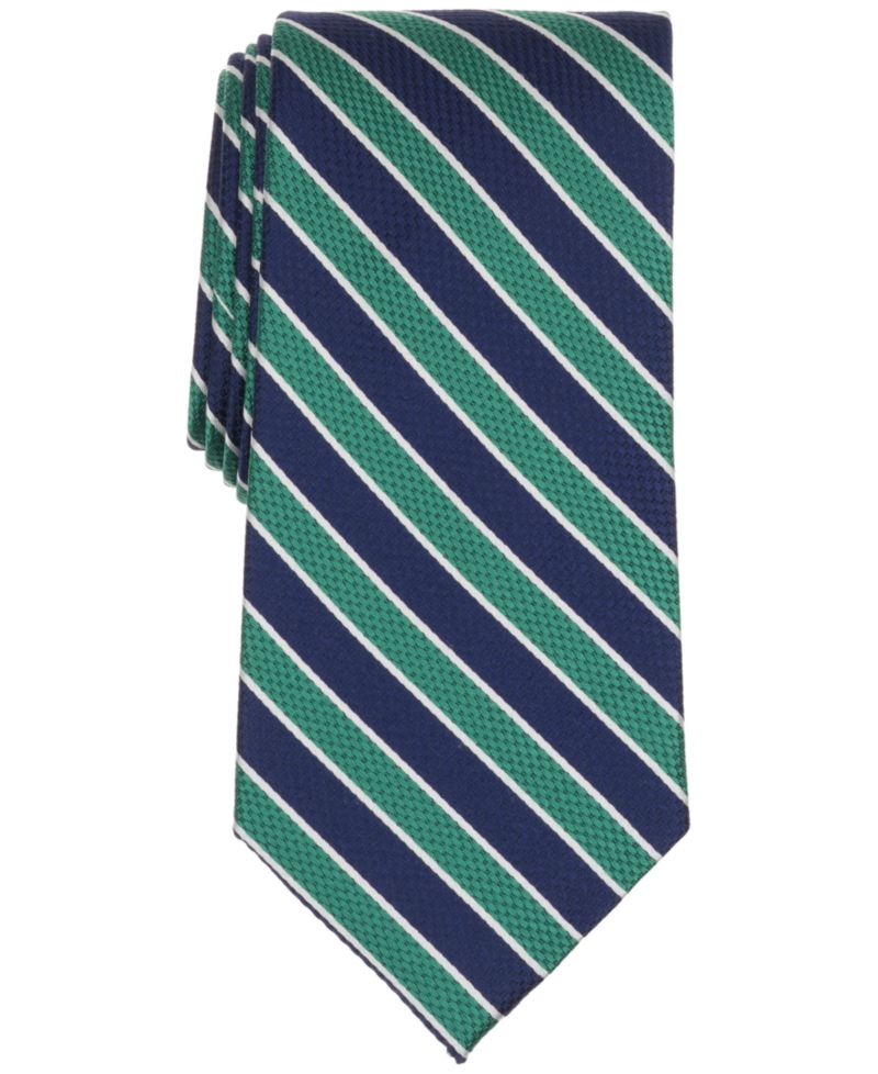 Brooks Brothers Men's Classic Textured Bold Stripe Pattern Tie