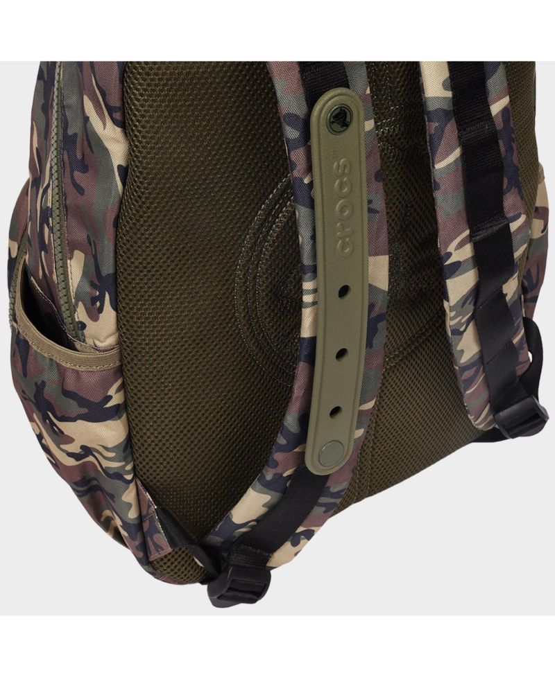Camo Back to School Backpack with EVA Front Pocket Customizable Jibbitz Backpack