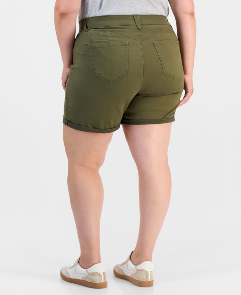 Trendy Plus Size AbSolution Mid-Rise Shorts