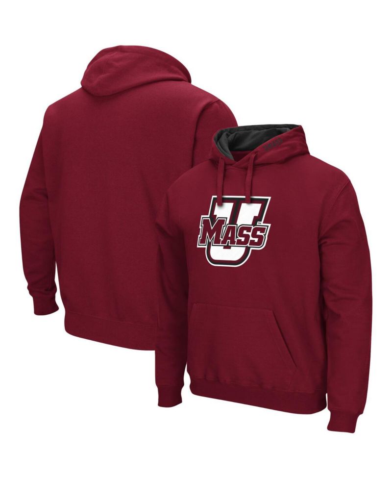 Men's UMass Minutemen Arch and Logo Pullover Hoodie
