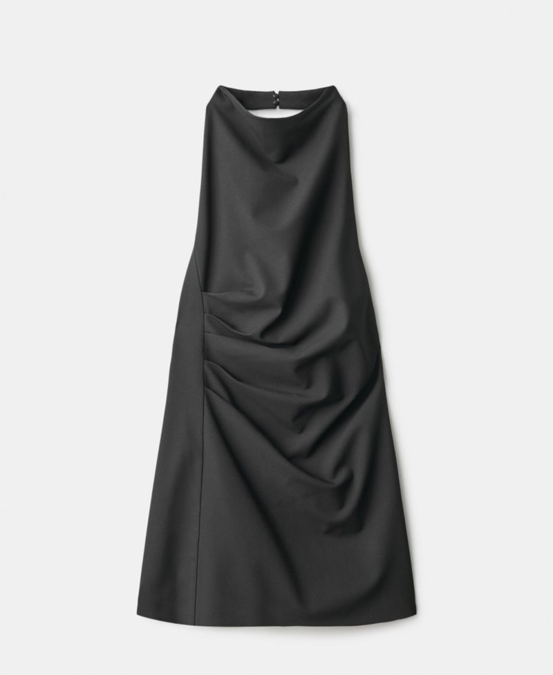 Women's Halter Neck Ruched Dress
