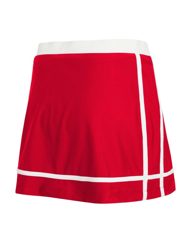 Women's Red Kansas City Chiefs Stripe Skort