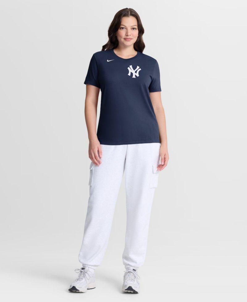 Women's Navy New York Yankees Wordmark T-Shirt