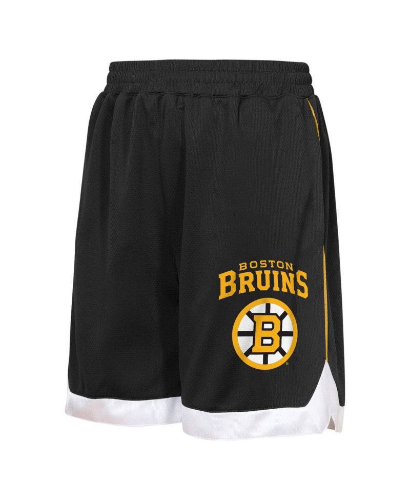 Big Boys and Girls Black Boston Bruins All Star Shorts