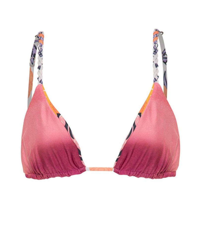 Women's Upbraid Reversible Triangle Adjustable-Straps Bikini Top
