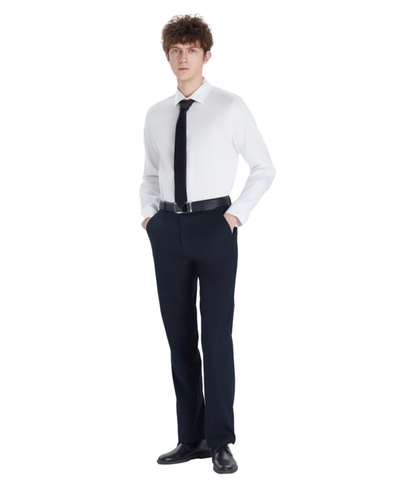 Men's Sateen Solid Dress Shirt