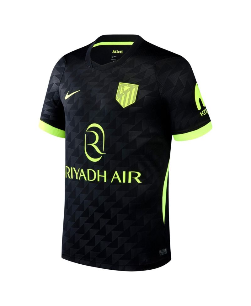 Men's Black Atletico de Madrid 2026/27 Away Stadium Replica Jersey